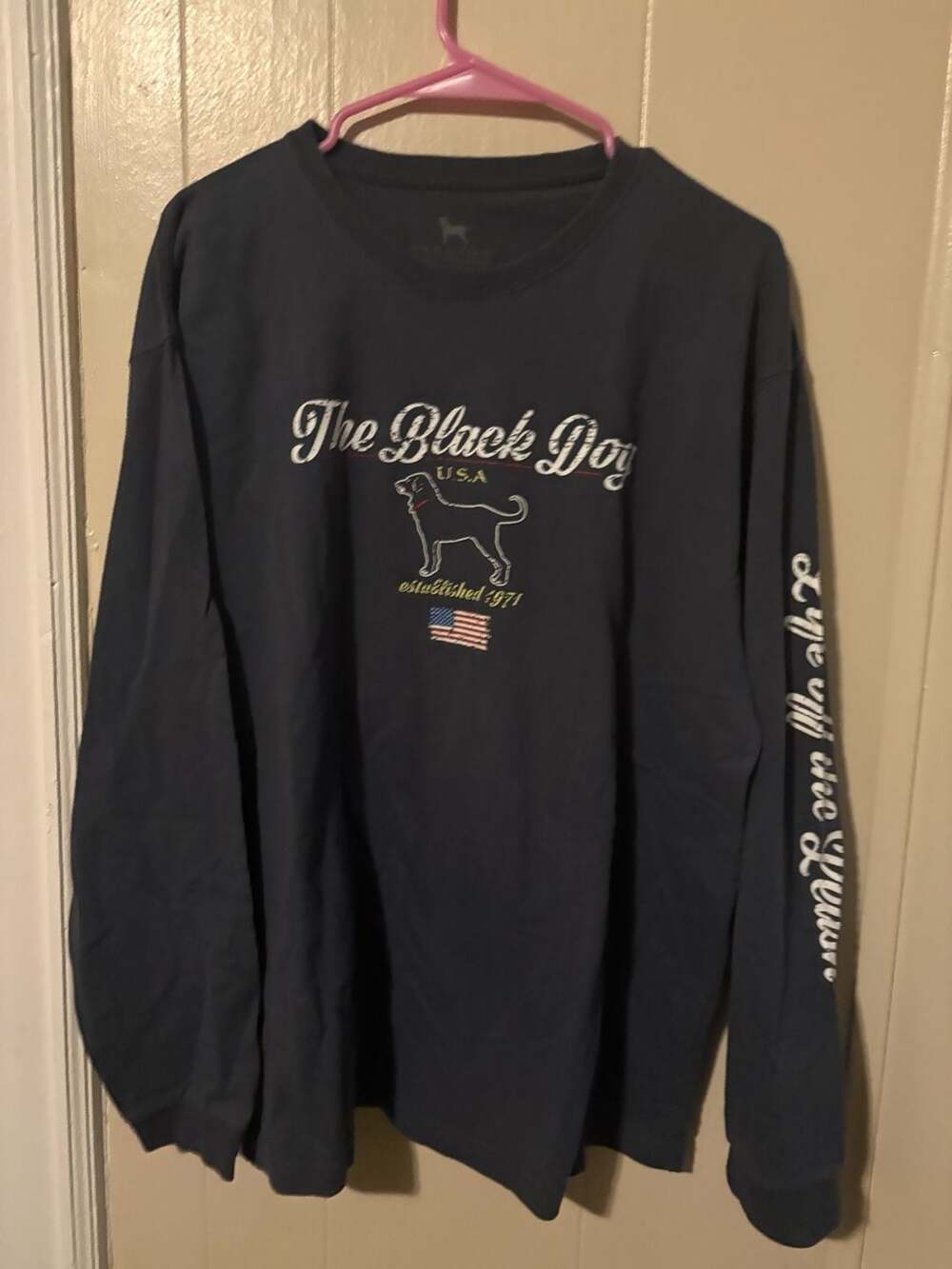 The Black Dog USA Established 1971 Long Sleeve Graphic T-Shirt Medium - Picture 4 of 4